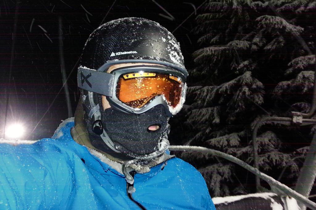 First snowboarding night session of the season on Grouse Mountain