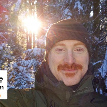 Movember - Day 30 - My moustache and I having fun in the snow on the last day of Movember Canada