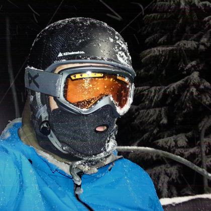 First snowboarding night session of the season on Grouse Mountain